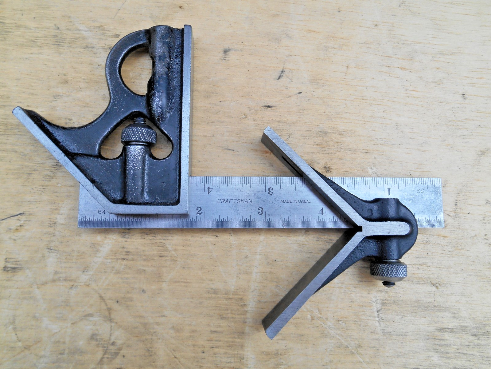 CRAFTSMAN 6 " COMBINATION SQUAE SET , 3 PIECE