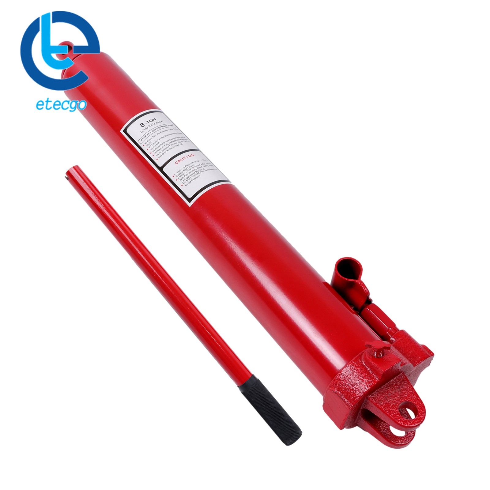 8 T Hydraulic Long Jack Manual Single Pump Engine Lift Cherry Picker