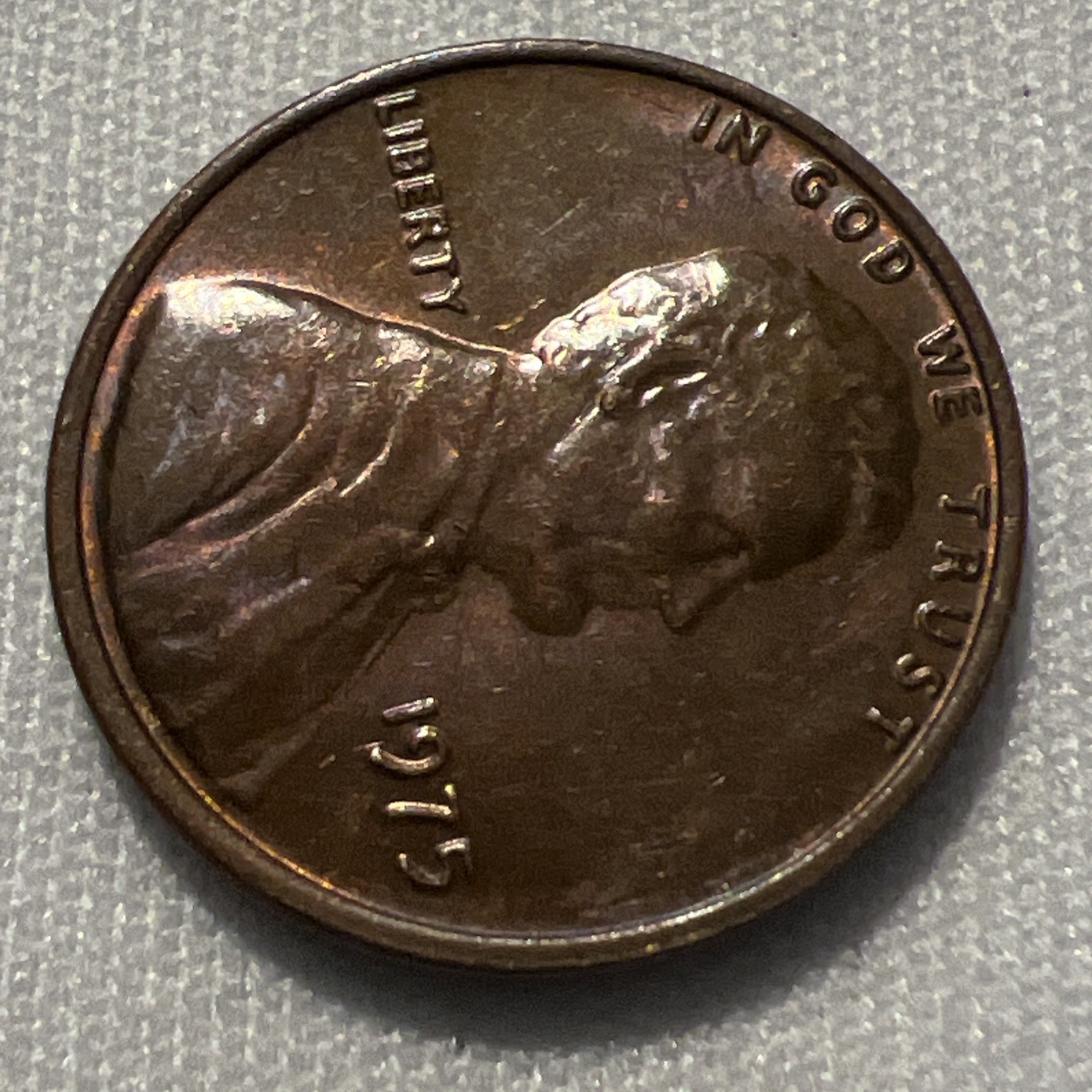 1975 No Mint Mark Lincoln Penny