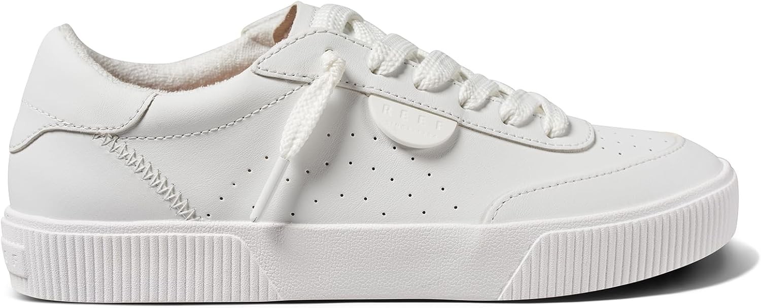 Reef Lay Day Seas Women's White Leather Sneaker NW/OB 11M