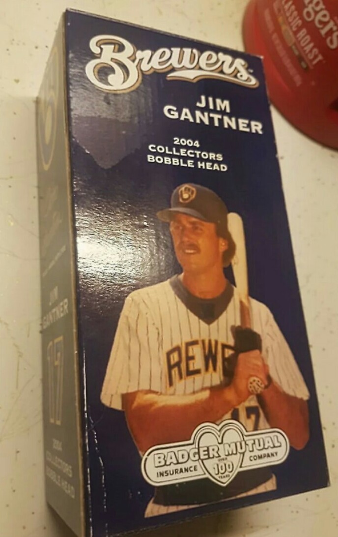 Bobblehead Brewers Jim Gantner 2004 Collectors Bobble Head