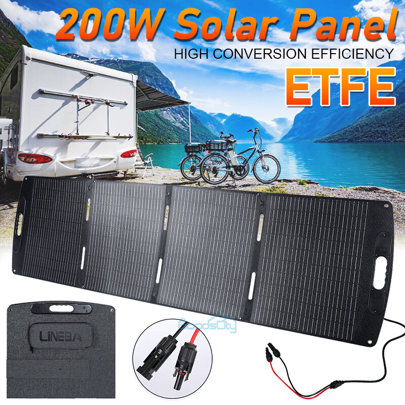 200W 100W Portable Foldable Solar Panel IP68 Waterproof for Power Station RV