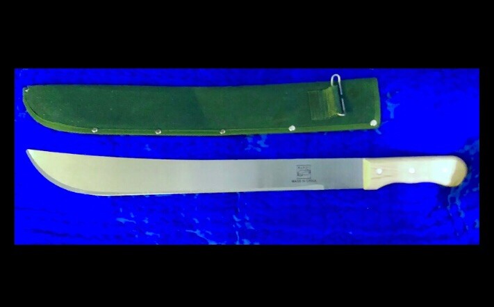25” Machete High Impact Martial by Rafiki 20”blade With Canvas sheath,Steel