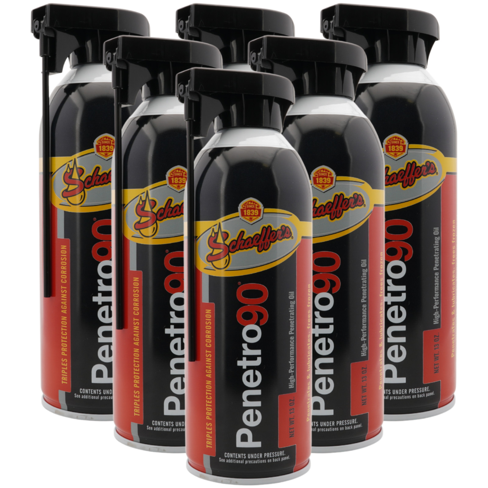 Schaeffer's Penetro 90 Penetrating Oil Spray, 13 oz. Aerosol Can - Pack of 6