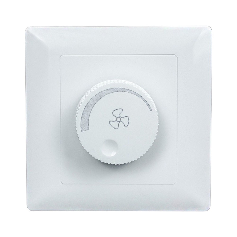 Ceiling Fan Rate Controller Switch Panel 200W 250V White 86x86mm Plastic
