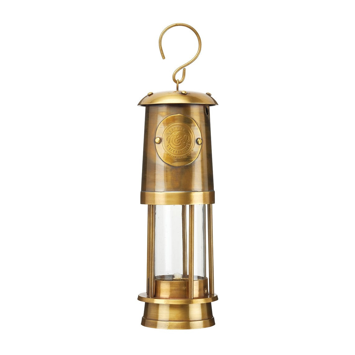 10" Brass & Copper Oil Lamp