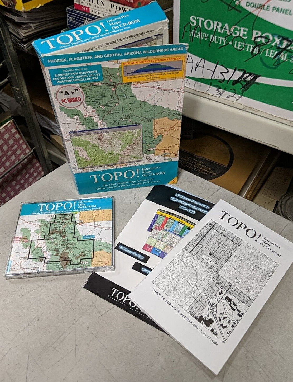 Topo! Interactive Maps On CD-ROM Phoenix, Flagstaff, Central Arizona Wilderness