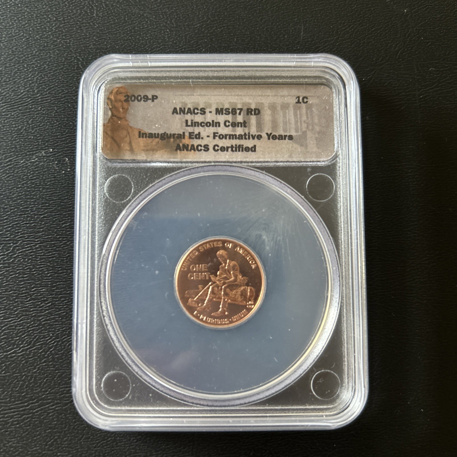 2009 D 1C LINCOLN CENT INAUGURAL ED.- FORMATIVE YEARS