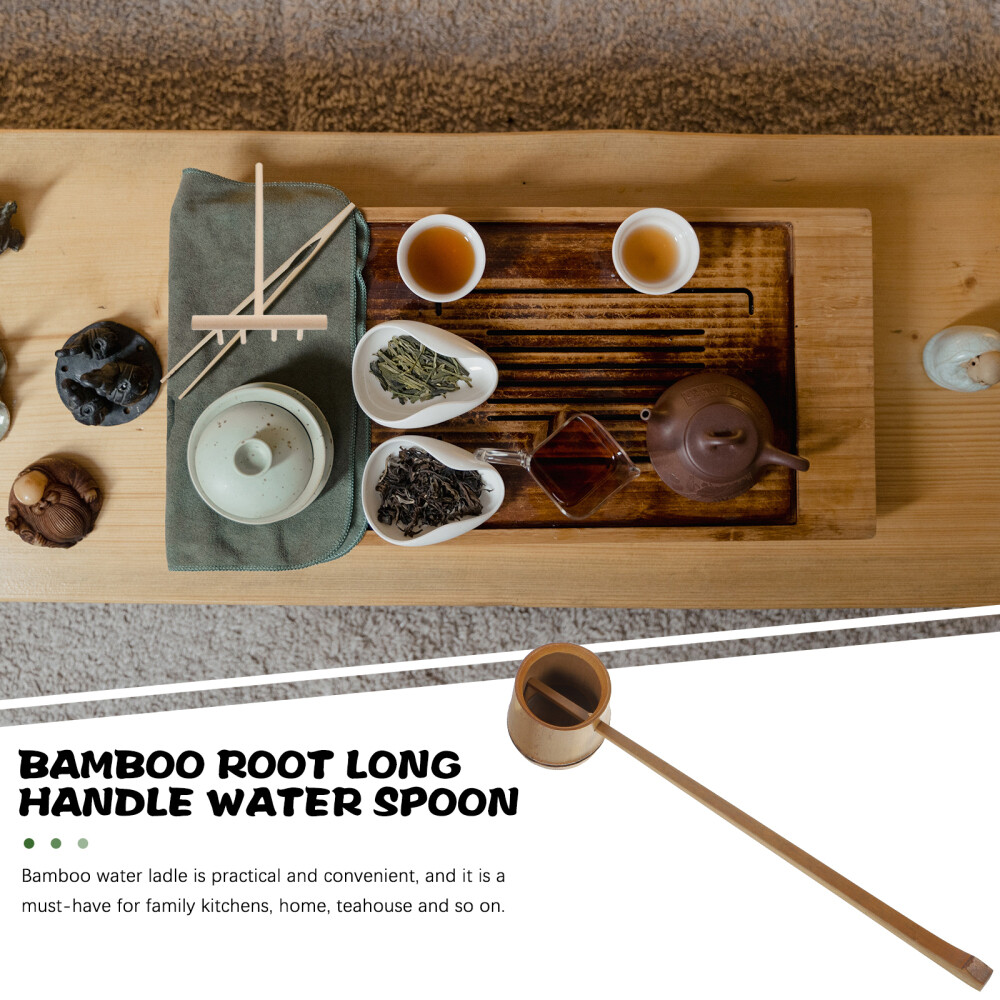 Japanese Water Ceremony Ladle Serving Bamboo Spoon