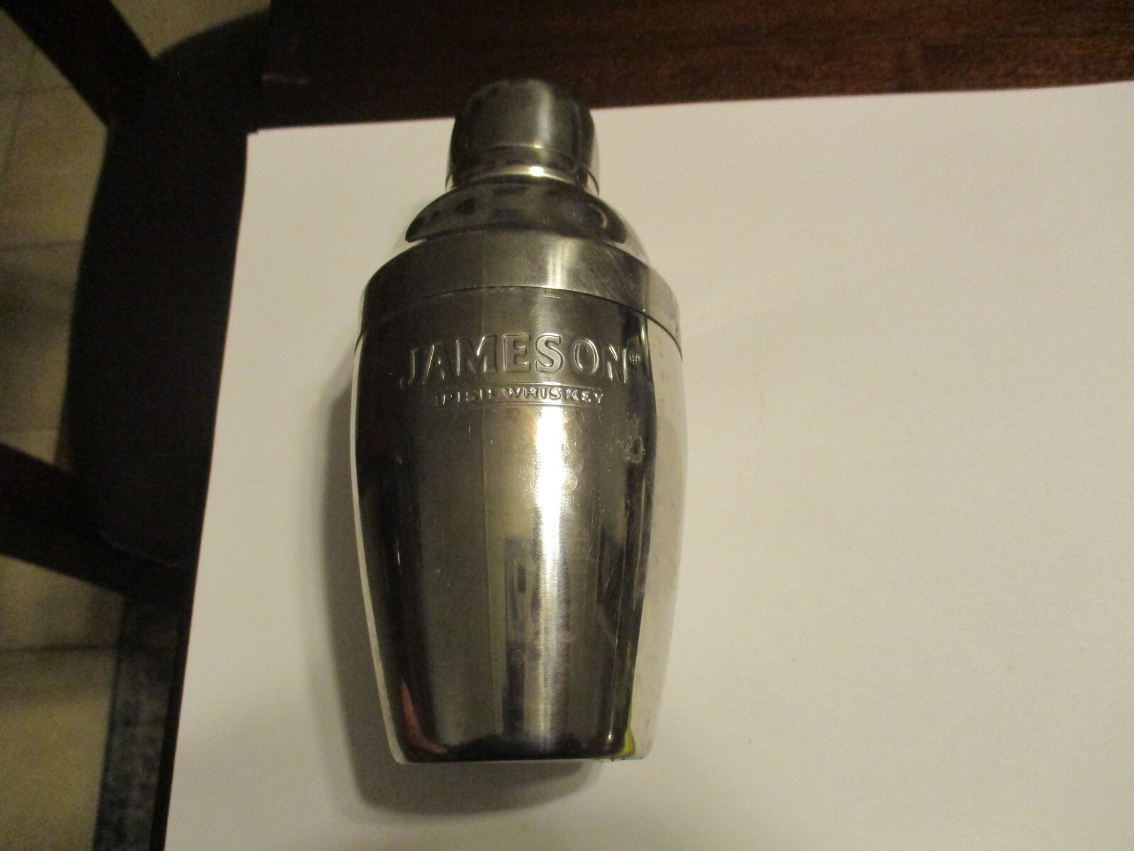 JAMESON IRISH WHISKEY 5 3/4'' COCKTAIL SHAKER MIXER STAINLESS STEEL