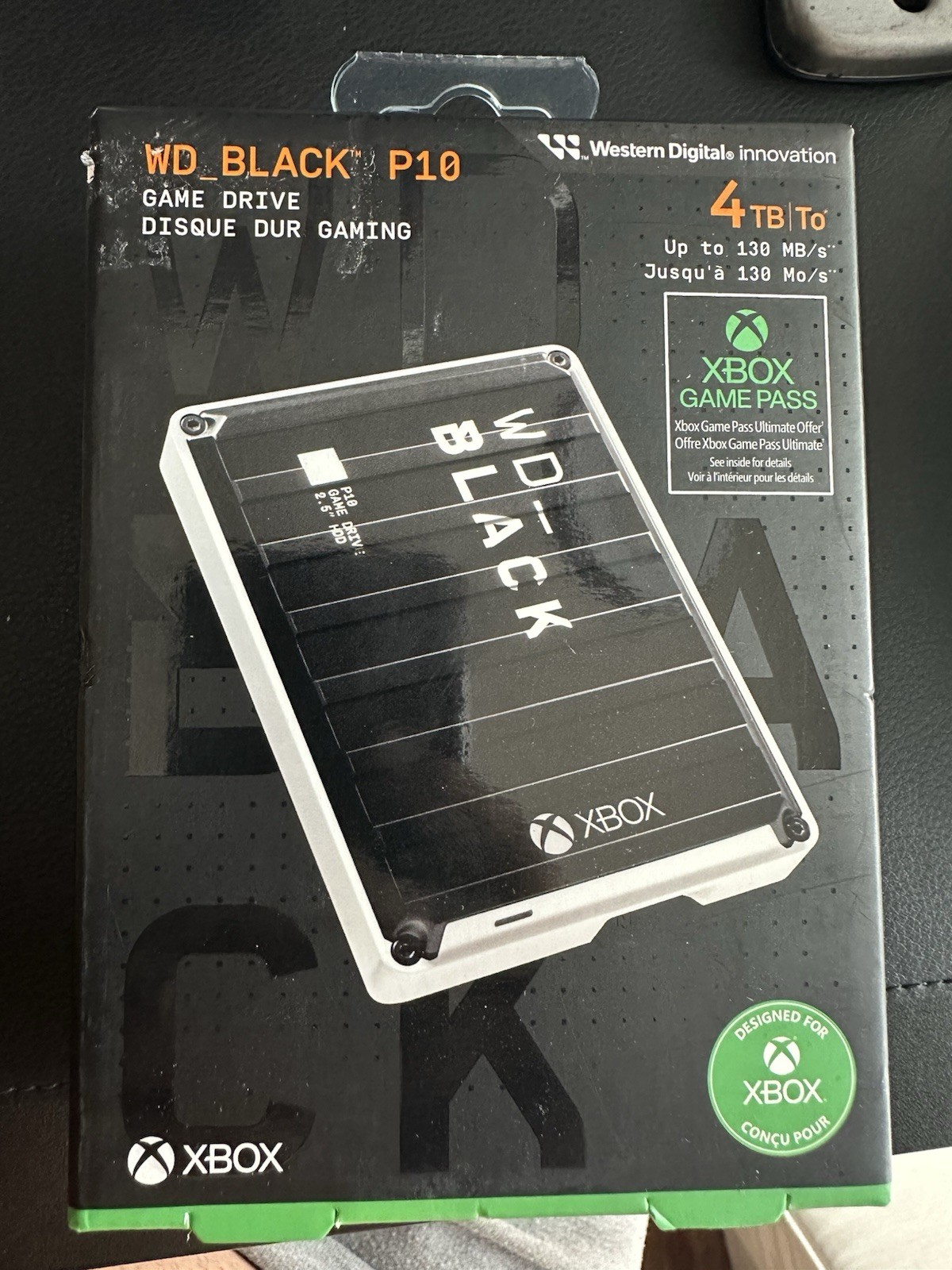 WD BLACK P10 For Xbox 4TB External USB Portable Game Drive BRAND NEW SEALED