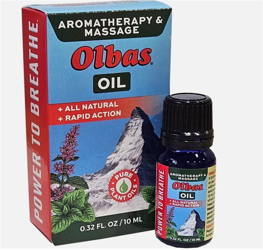 Olbas Therapeutic Aromatherapy Inhalant and Massage Oil Penetrating 0.32 oz