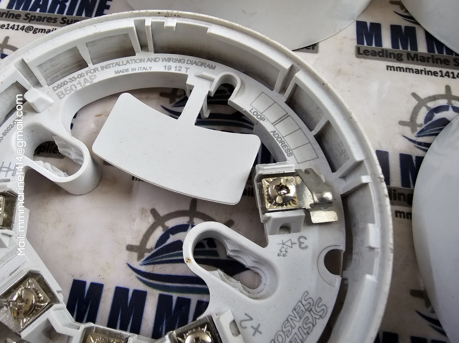 SYSTEM SENSOR | B501AP | DETECTOR BASE | D650-33-00 | MADE IN ITALY