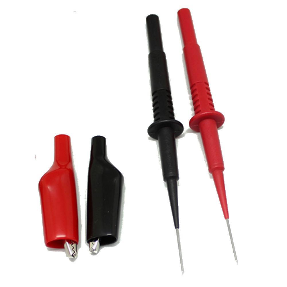 Needle tip test lead mini-hooks alligator clips PVC extensions TLP20155