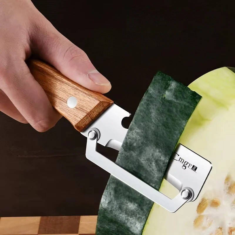 Wooden Vegetable Peeler Multi Function Kitchen Fruit Carrot Orange