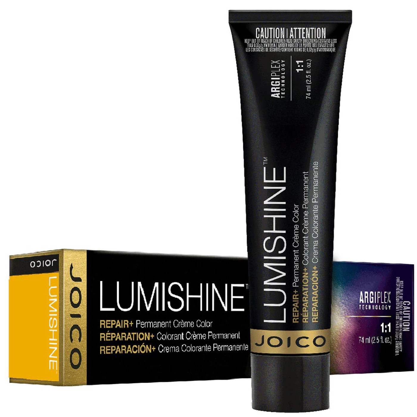 Joico Lumishine Repair+ 1N / 1.0 Natural Black Permanent Creme Color 2.5oz
