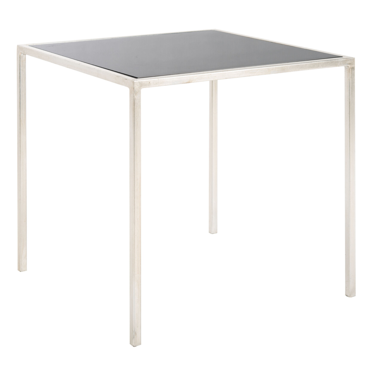SAFAVIEH Kiley Silver Leaf Accent Table | Silver/ Black |
