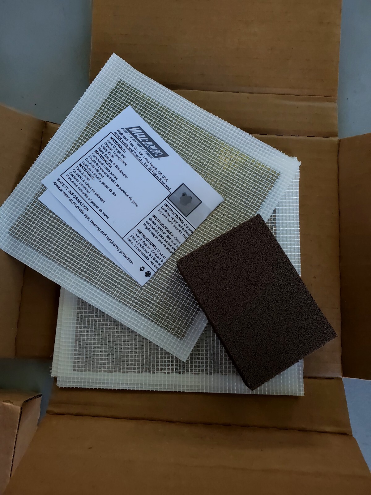 Drywall Repair Patch  6 x 6" Wal-Board Self-Adhesive 10 Pack  054-063 Free Ship