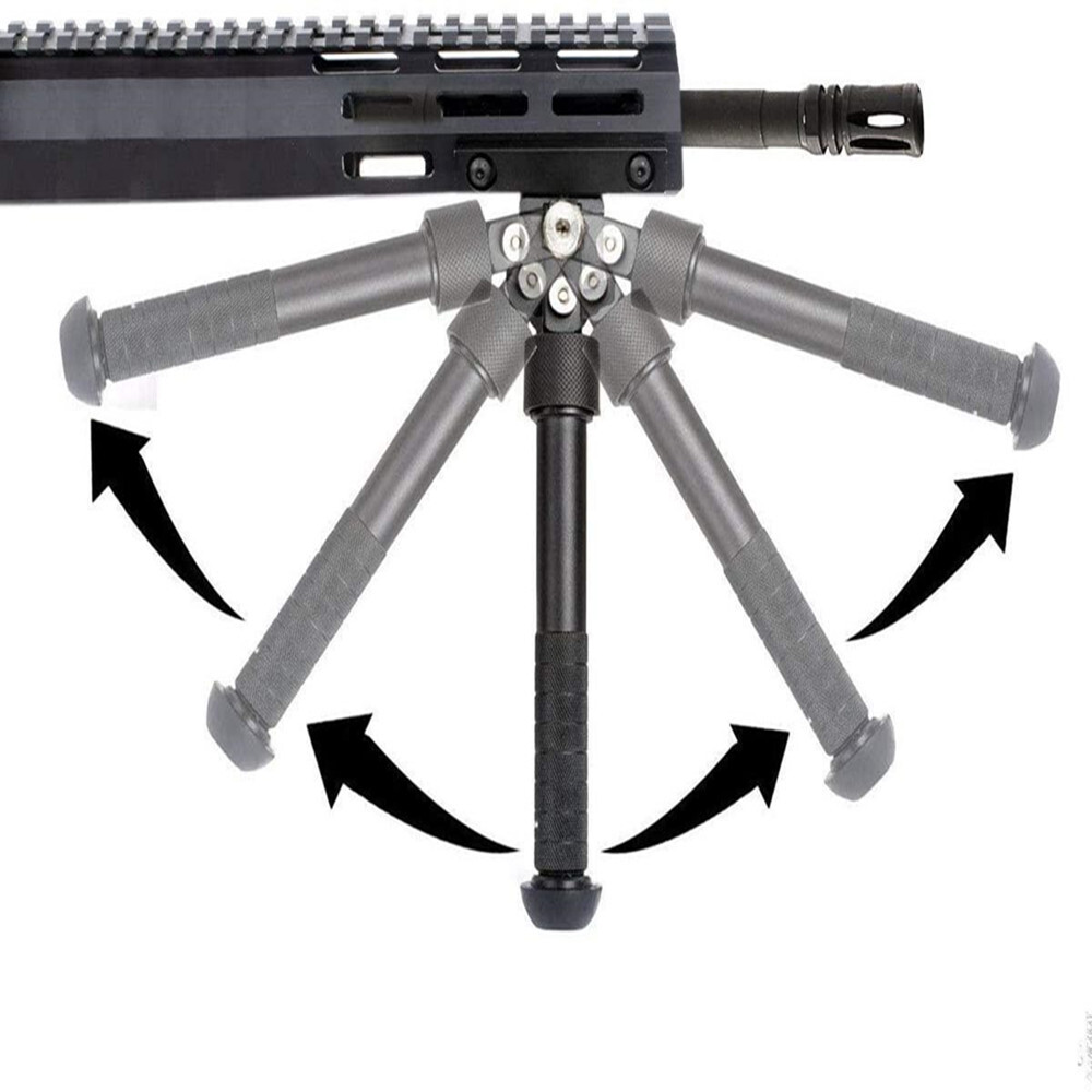 6.5''-9'' Adjustable Mlok Bipod Side Rail Direct Attach Folding Rifle Bipod