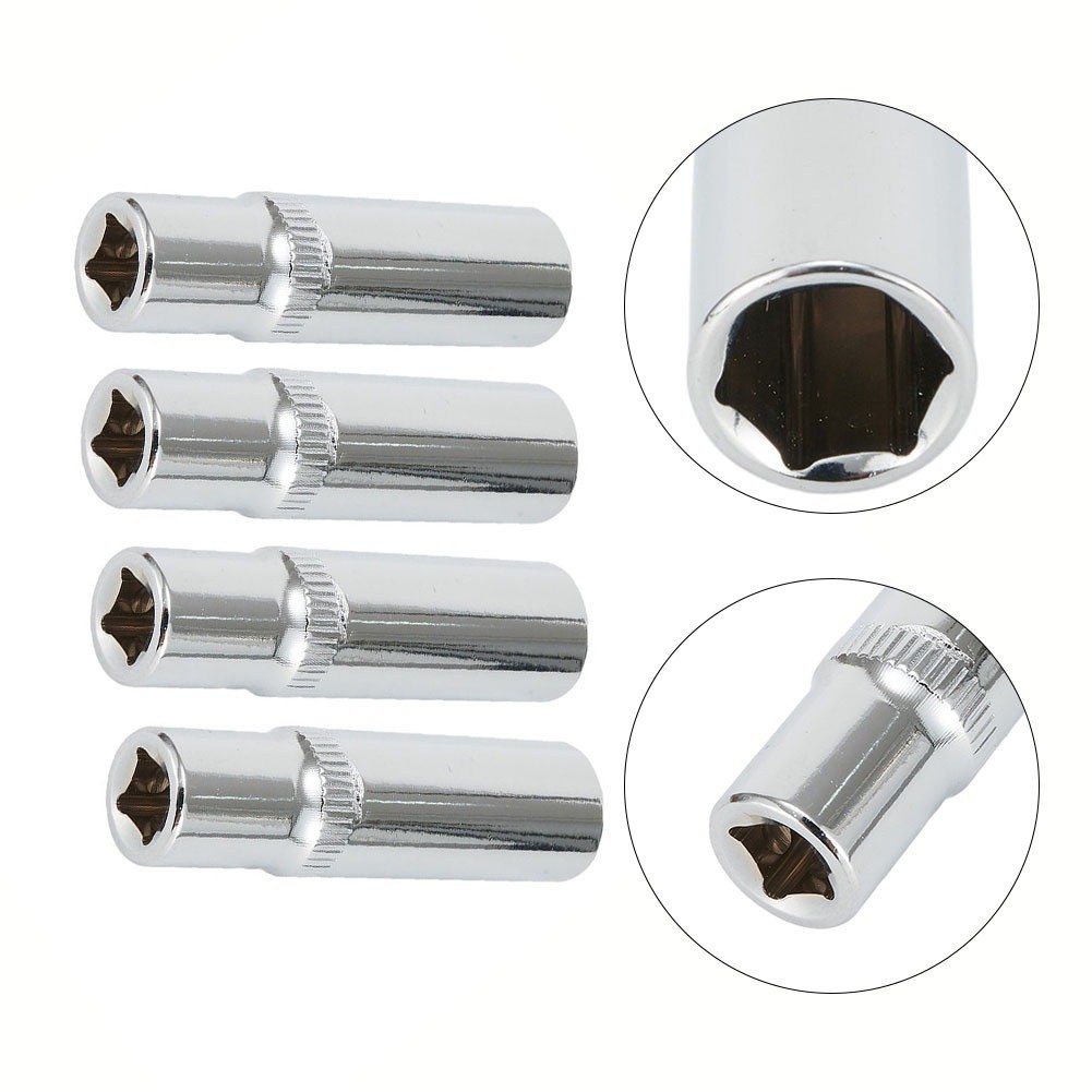 Deep Sockets Deep Sockets Deep Sockets High Grade Chrome Vanadium Steel Socket