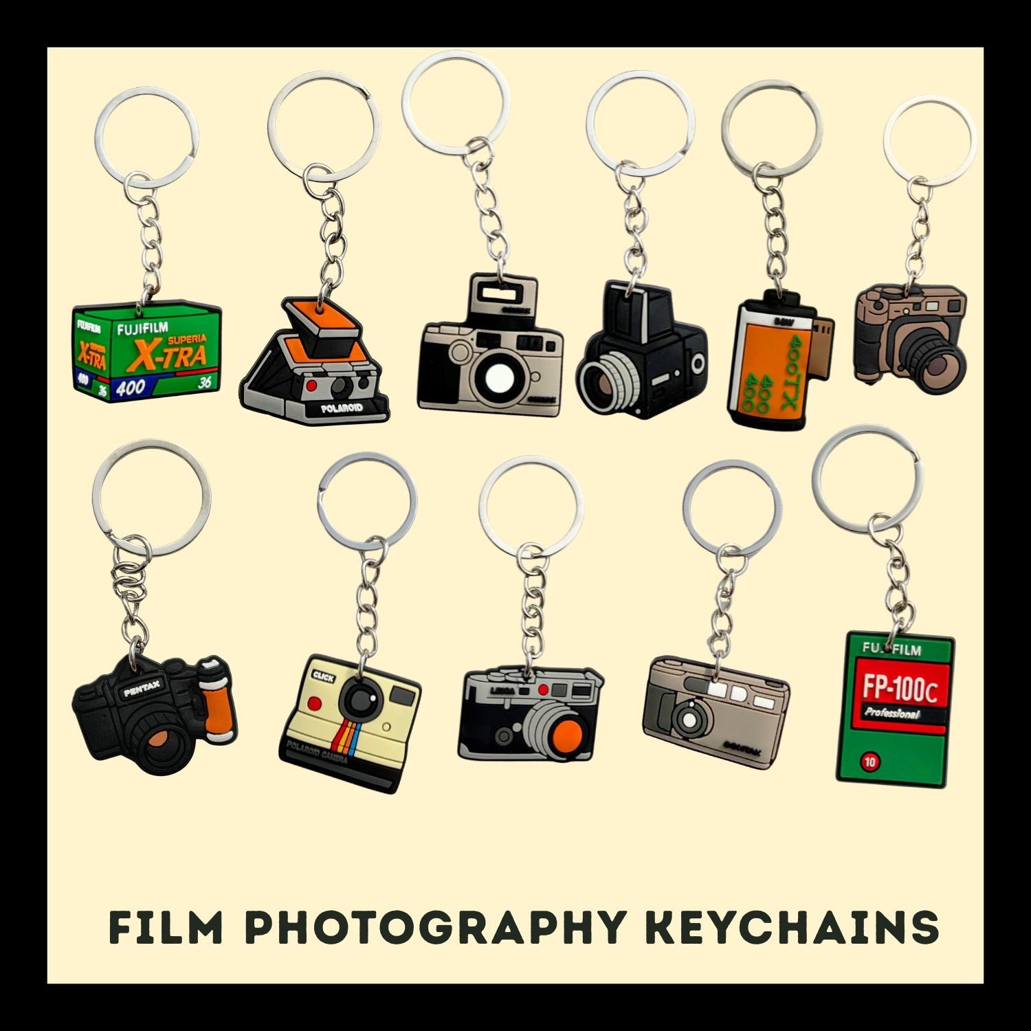 Film Camera Keychains - Multiple Styles Available!