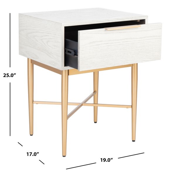 Safavieh One Drawer Nightstand, Reduced Price 2172708076 NST6400B