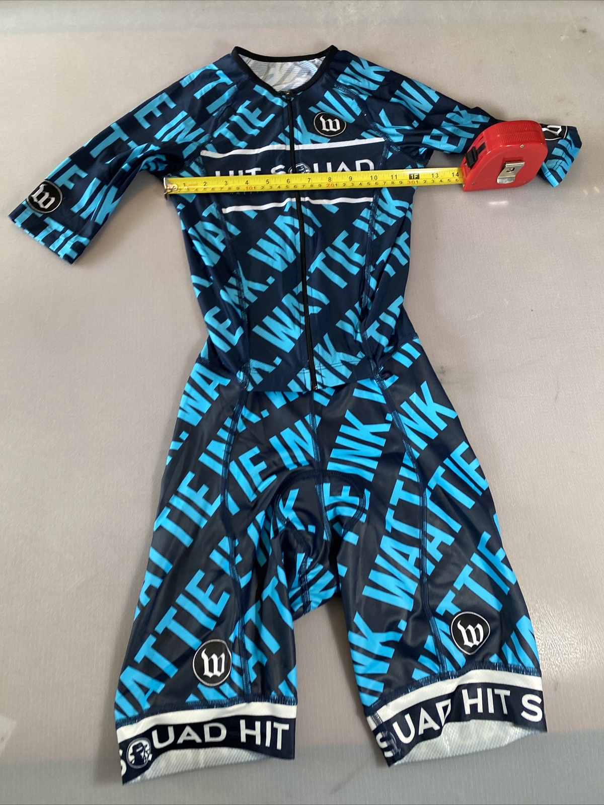 Wattie Ink Mens Tri Triathlon Suit Small S (8852-3)