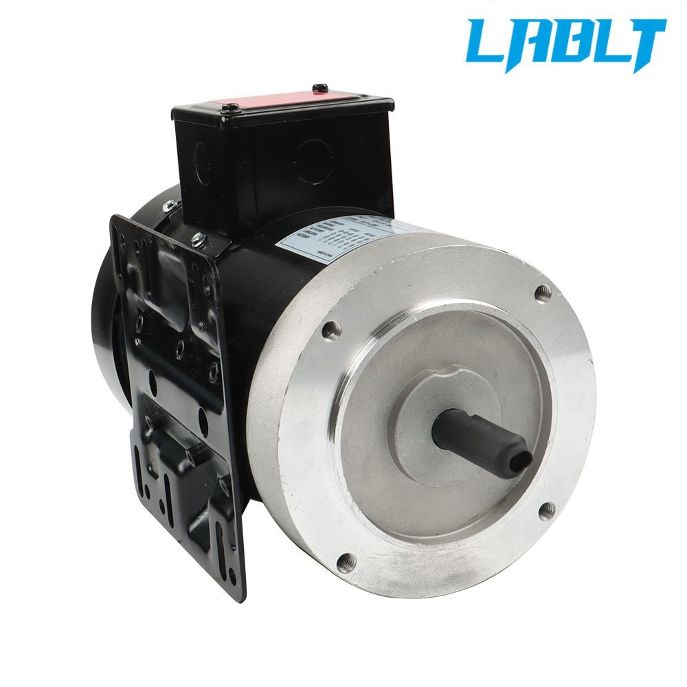 LABLT Electric Motor 2 HP Three Phase 56C Frame 1800 RPM TEFC 230 / 460 Volt