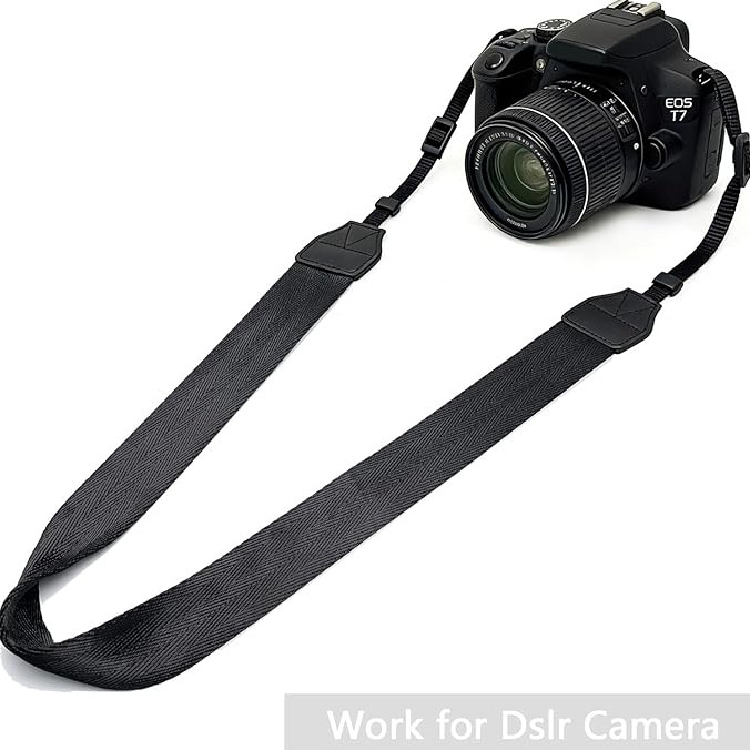 Camera Neck Straps for DSLR Camera or Binoculars Strap Black
