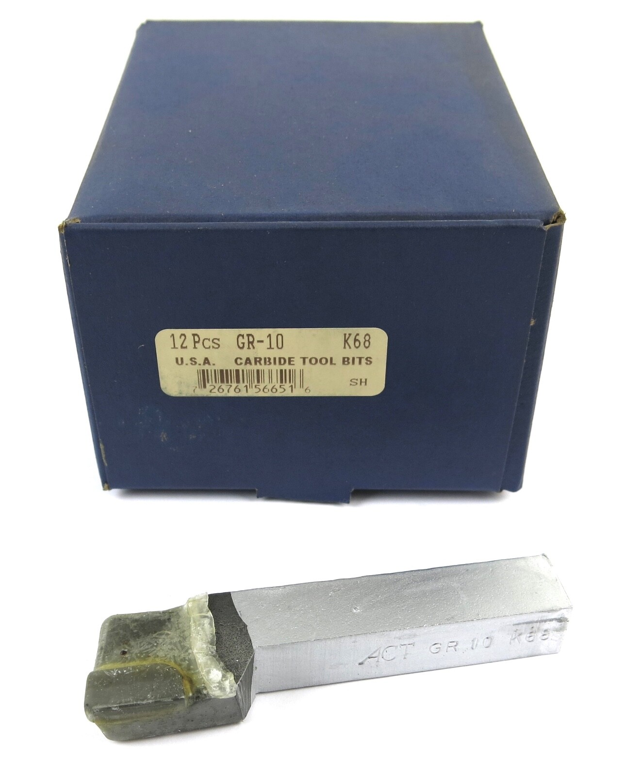 12pcs ACT GR-10 K68 Grade Carbide Brazed Lathe Tool Bits 5/8" x 5/8" Shank