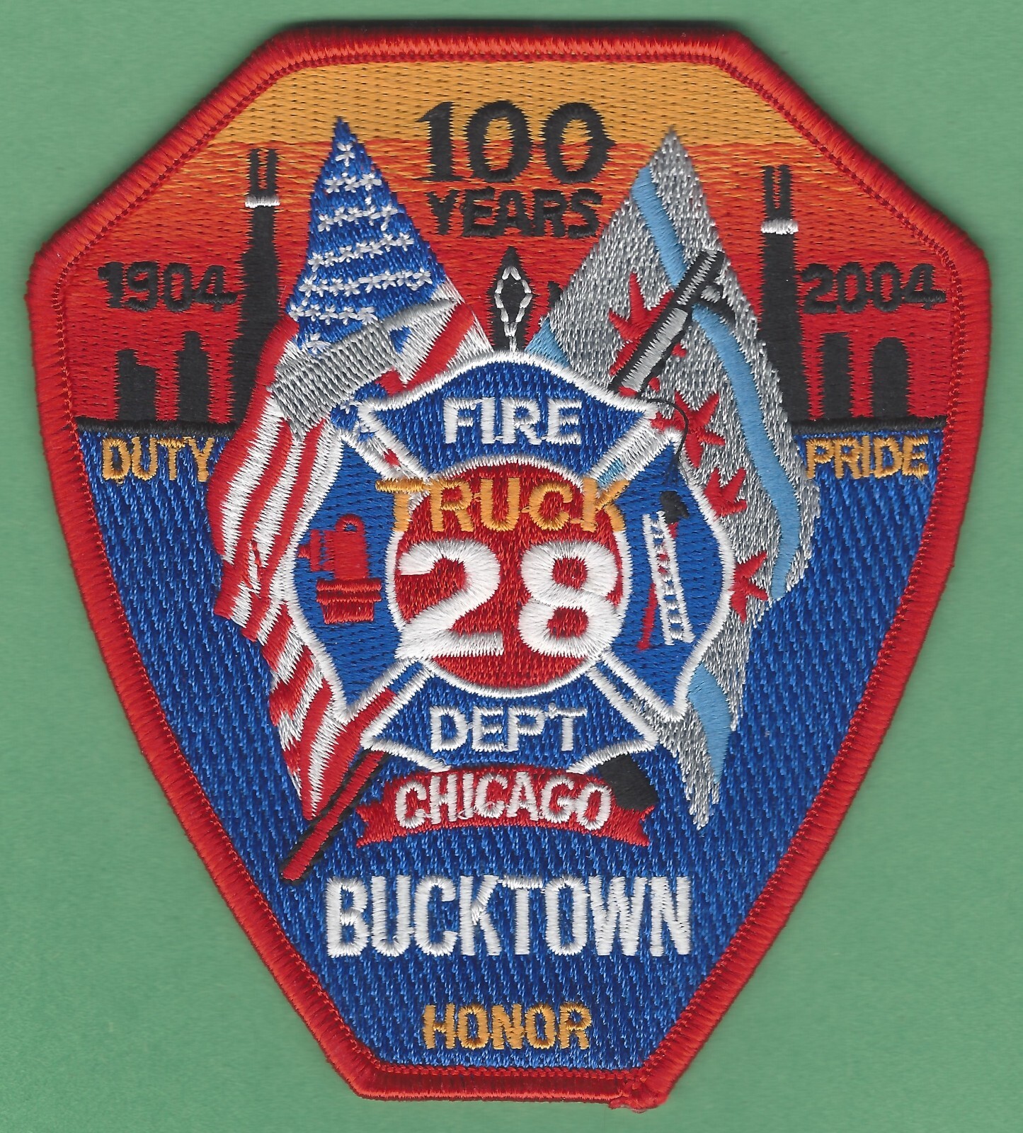CHICAGO LADDER COMPANY 28 FIRE PATCH BUCKTOWN