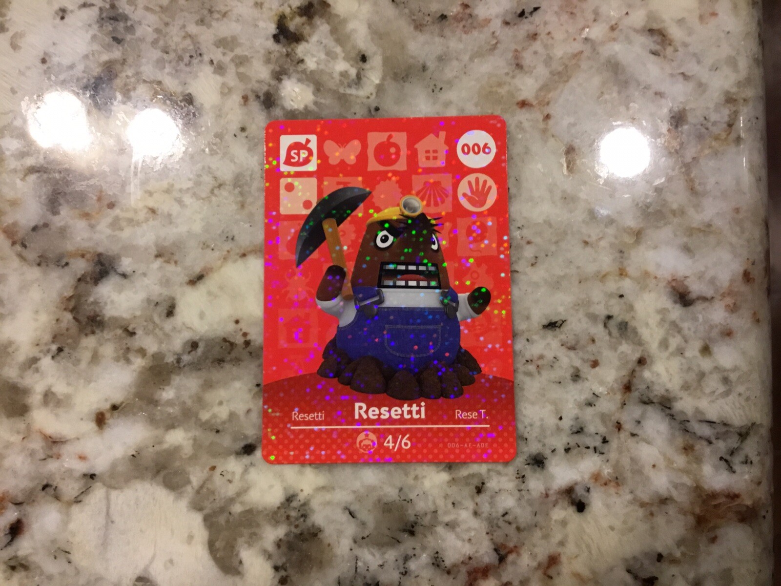 RESETTI 006 NINTENDO Amiibo Card Mint. From Either Series 1, 2, 3, 4, 5.