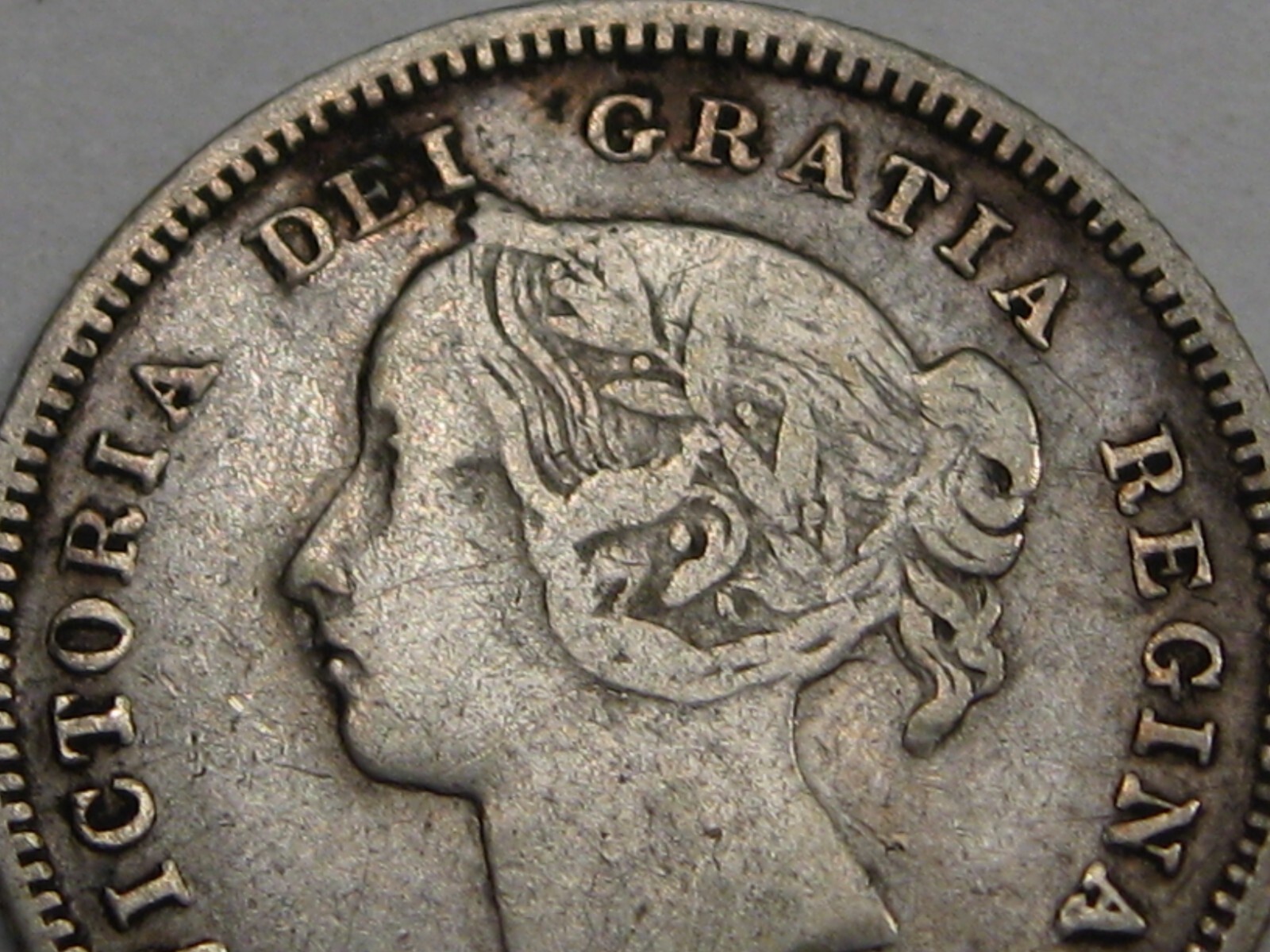 VG/F 1886 Five Cent 5¢ CANADA. #33