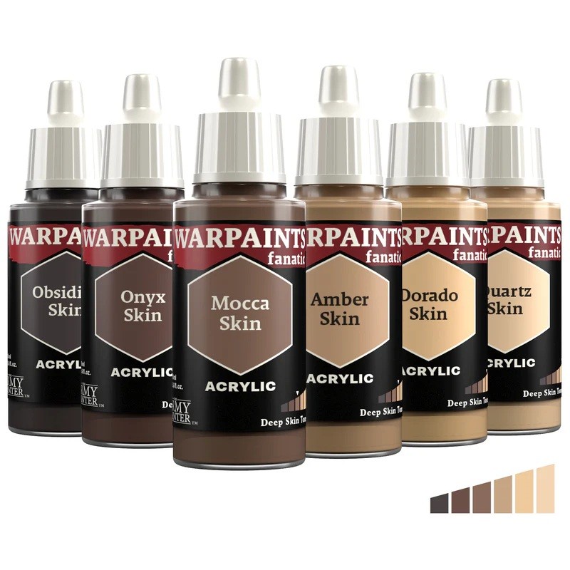 The Army Painter BNIB Warpaints Fanatic: Deep Skin Tones Bundle