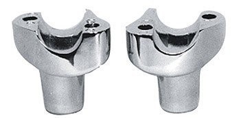V-Factor 41015 Chrome 2" Handlebars Risers for Harley Davidson 1" Application
