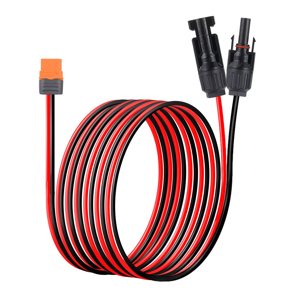12 AWG XT60i Female to Solar Connector Solar Panel Extension Charging Wire Cable