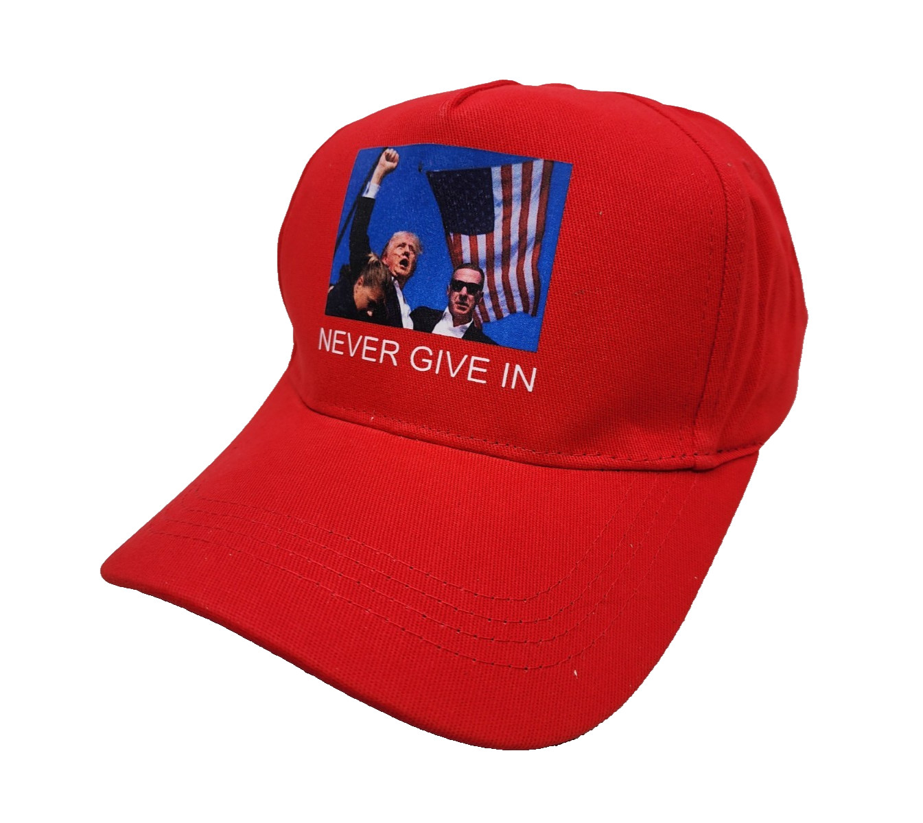 Trump Hat 2024 Assassination Hat Adjustable Baseball Cap Red (NEW)