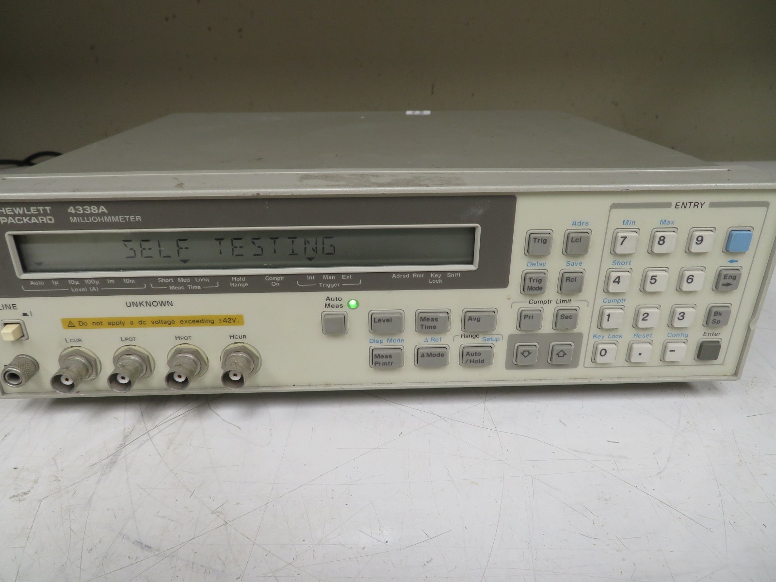 HP - Agilent - Keysight 4338A Digital Milliohmmeter NC34