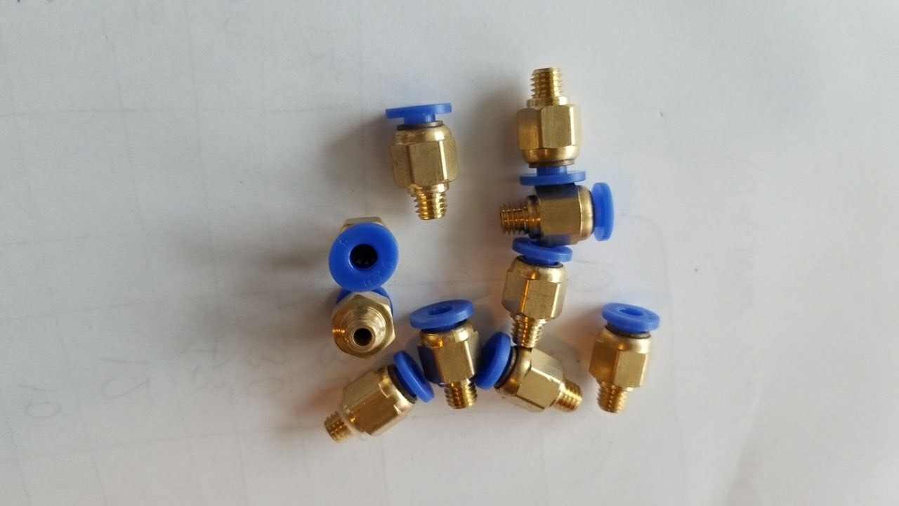 10 QT Bowden Pneumatic PC4-M6 Connector J-head Fit Hotend for Reprap 3D Printer
