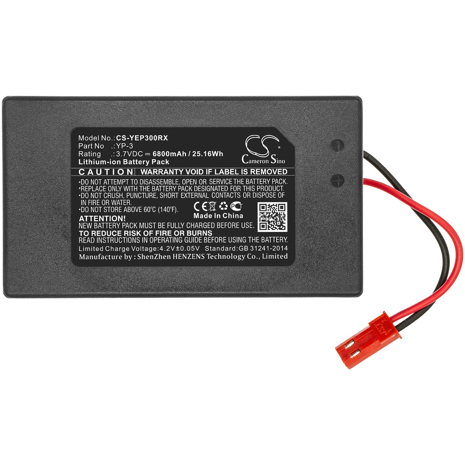 Battery for YUNEEC ST10+ YP-3 Blade Q500 ST10 Chroma Ground Station 3.7V 6800mAh
