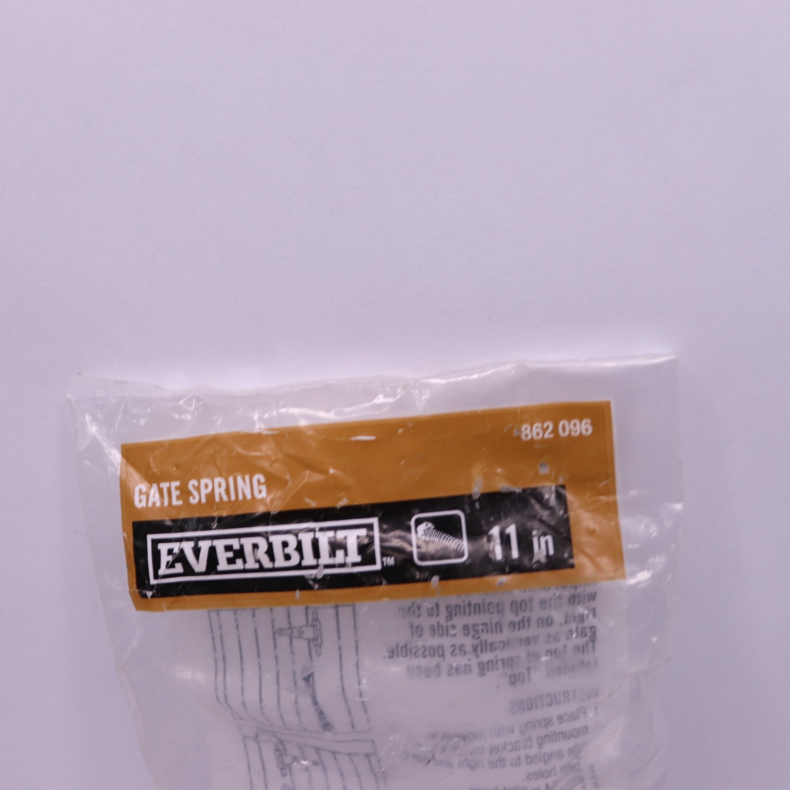Everbilt 11 in. Black Gate Spring