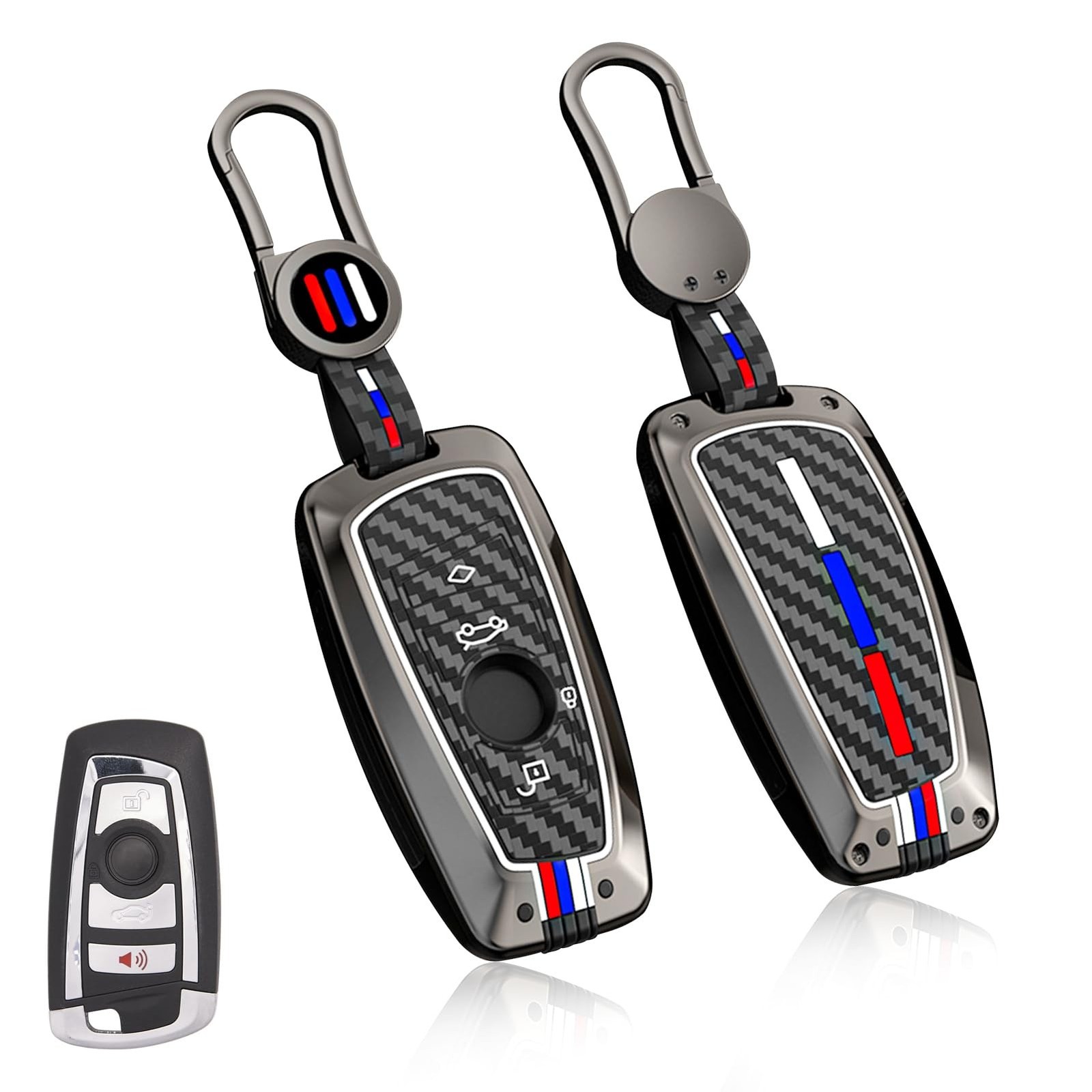Jaronx For BMW Key Fob Cover 3'F30/4'F32/5'F10/6'F11/7'F01/X3 F25/X4 F26 | 1'...