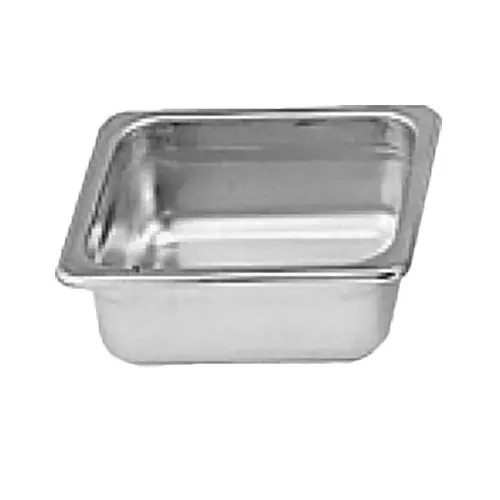 Thunder Group STPA3162 1/6 Size 24 Gauge Stainless Steel Steam Pan - 2-1/2" Deep
