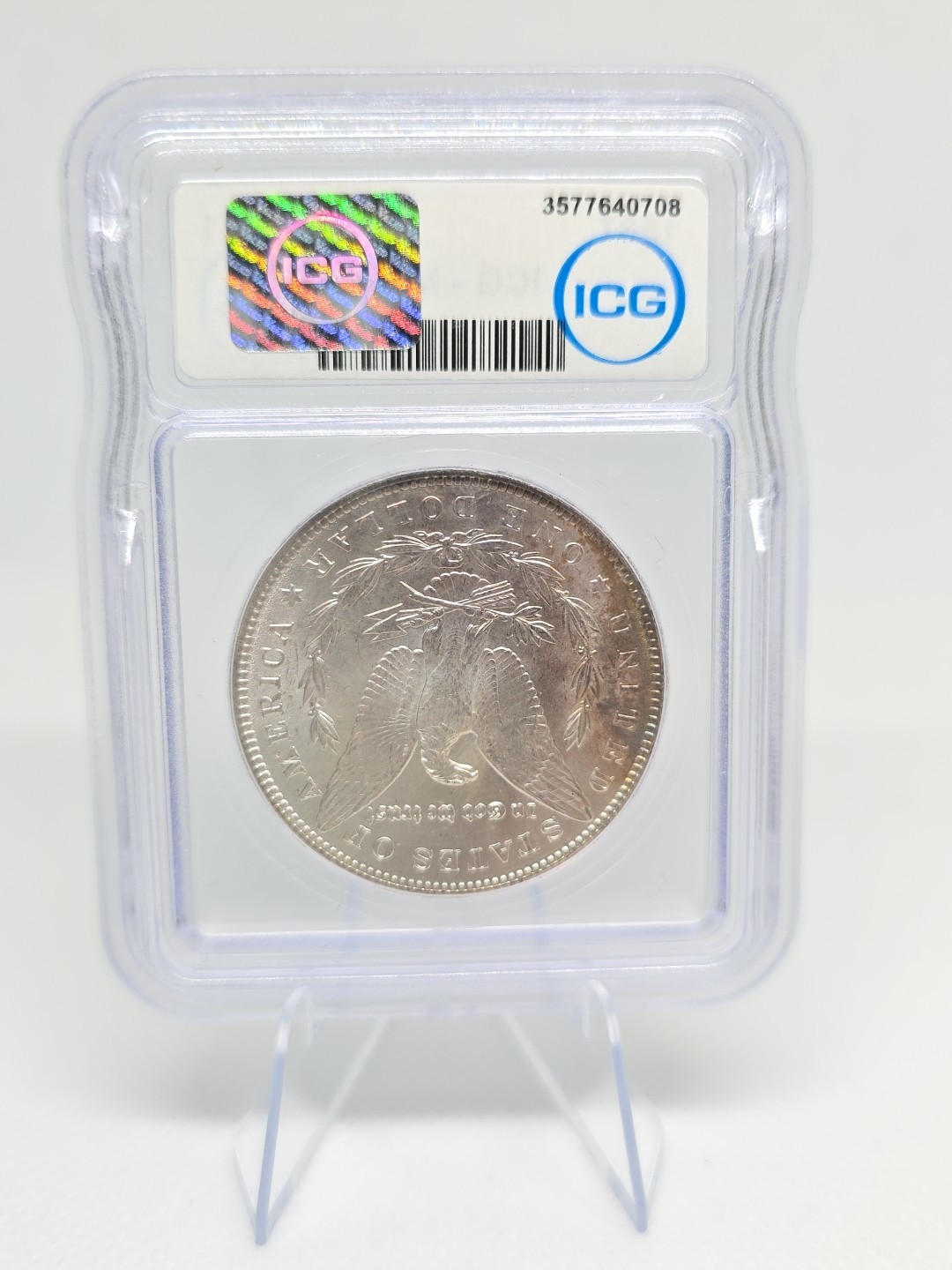 1887 Morgan Silver Dollar MS63 ICG NICE TONING