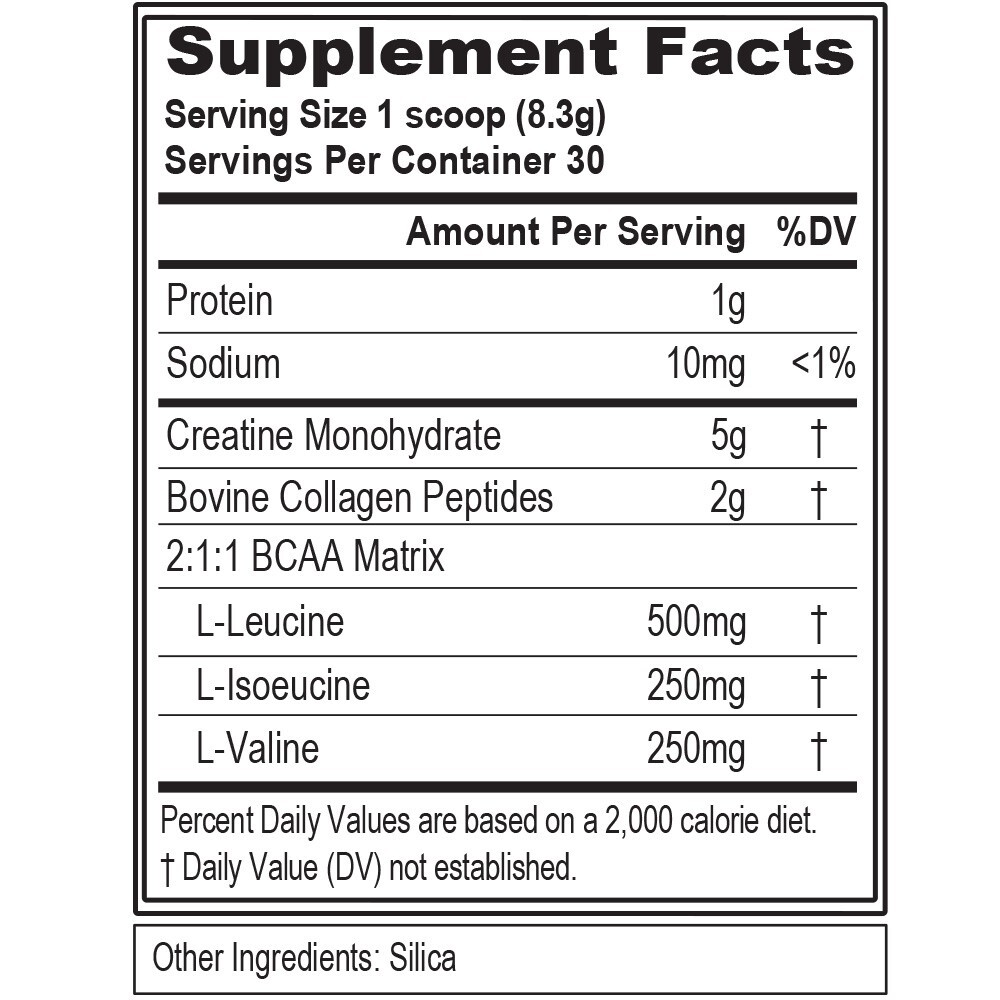 Evlution Nutrition Creatine 5000 + Collagen + BCAA - for Women - 30 Servings