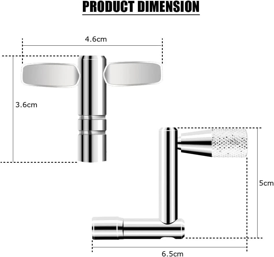 Drum Keys Universal Drum Tuning Key with Continuous Motion Speed Key 3 Pack