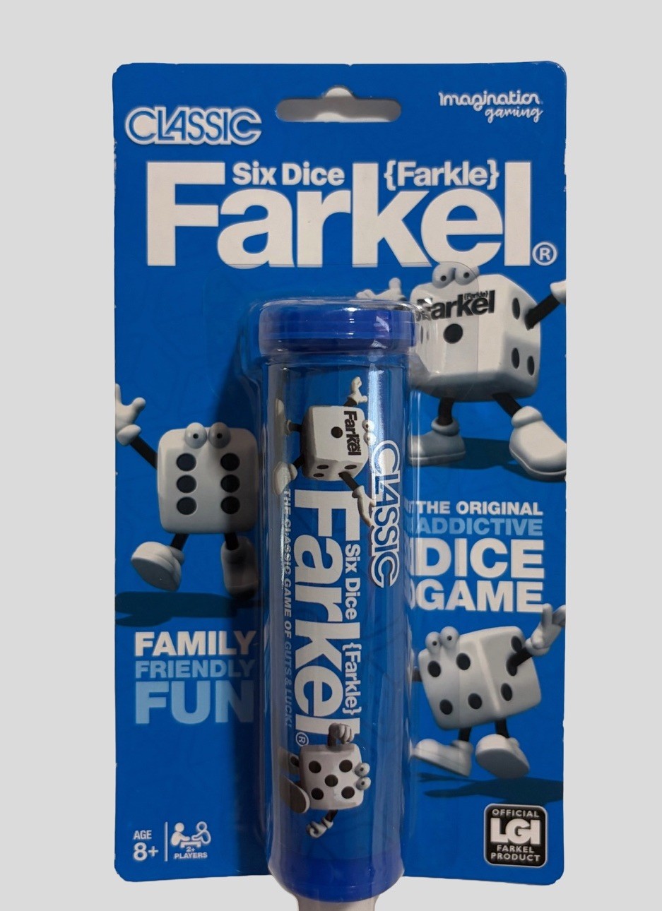 Farkel Classic Six Dice Game Travel Tube Imagination Gaming Family Party Game