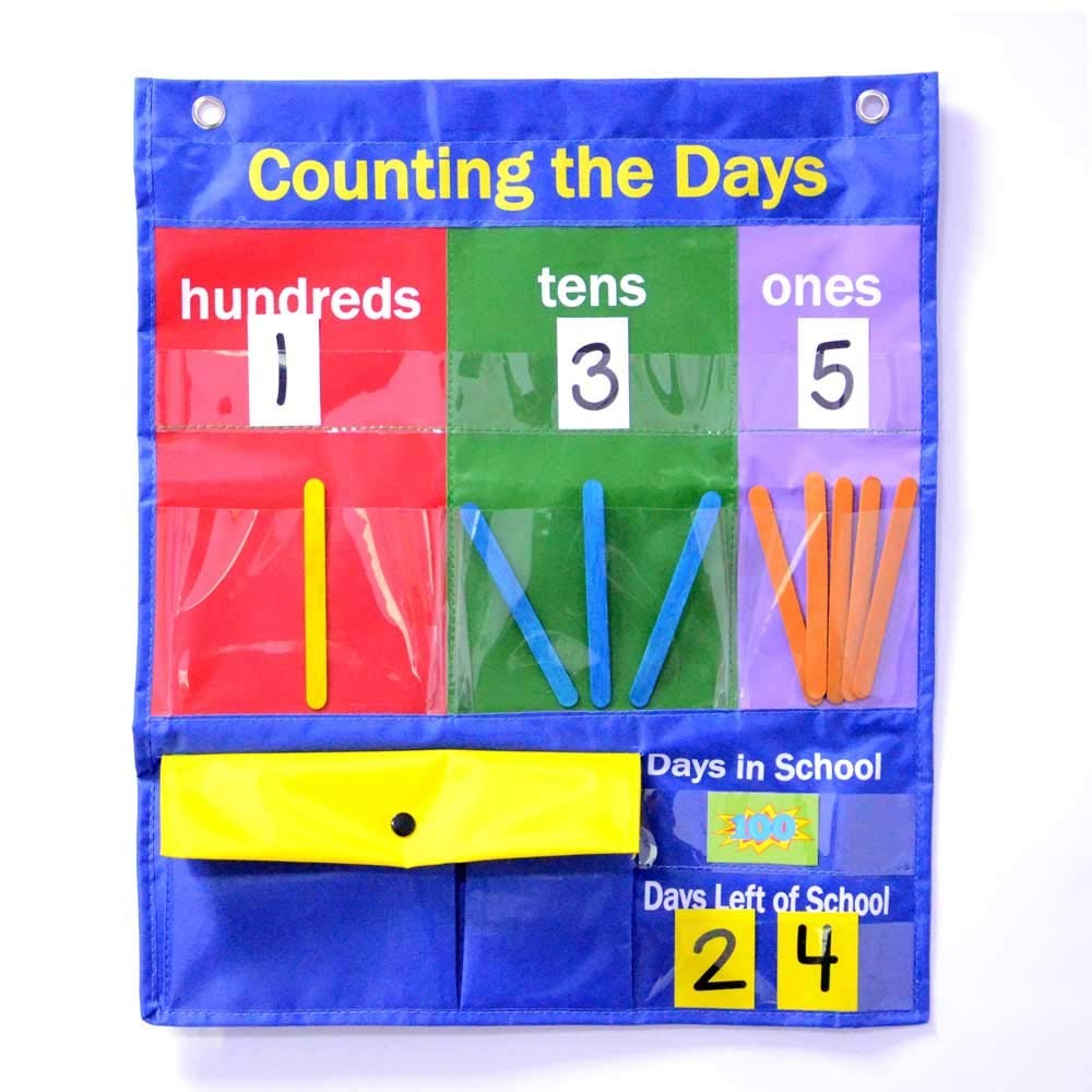 Counting Caddie and Place Value Pocket Chart for Classroom Home School Kinder...