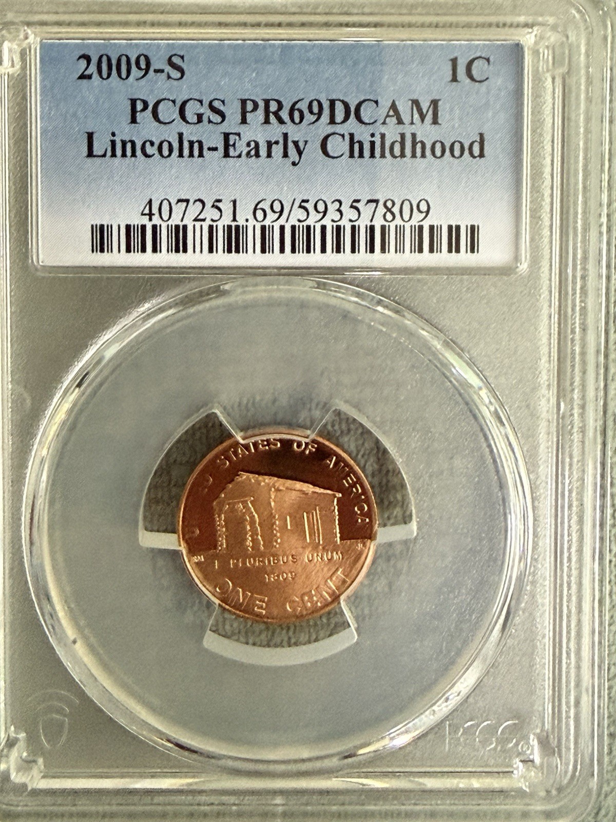 Lincoln Bicentennial 2009-S Proof Small Cent PCGS PR69DCAM RD 4-Coin Set