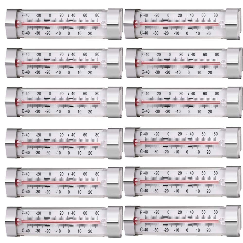 12 Pack Fridge Refrigerator Freezer Thermometer